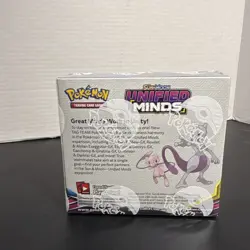Pokemon TCG Sun & Moon Unified Minds Booster Box Sealed New W/ Case 36 Packs - Image 3