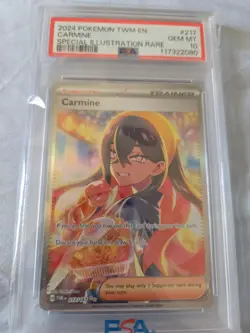 2024 Pokemon TWN EN Carmine Special ILLUSTRATION RARE PSA 10!!! - Image 1