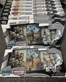 Pokemon Black Bolt & White Flare Unova Heavy Hitters Premium Collection SEALED - Image 1
