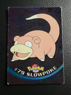 DMG! Slowpoke #79 HOLO FOIL TOPPS Series 2 Blue Logo Pokemon TCG - Image 1