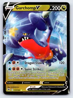 Garchomp V 117/189 Holo V Rare Astral Radiance Pokemon Near Mint - Image 1
