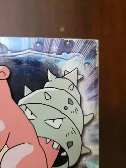 HP! HOLO FOIL Slowbro #80 Blue Label Topps Series 2 Pokemon Card - Image 4