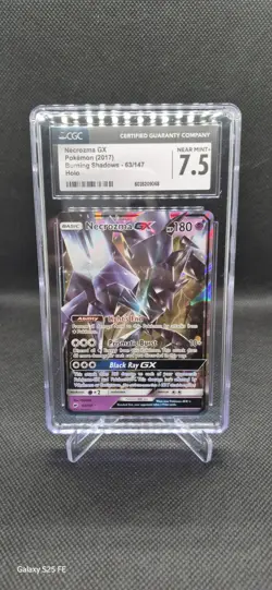 Pokemon TCG Ultra Necrozma GX Holo 63/147 Burning Shadows Cgc 7.5 - Image 1