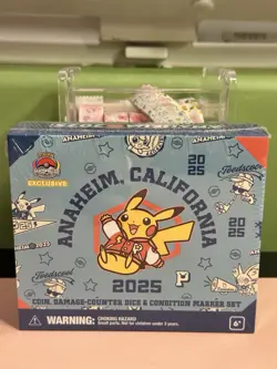 Pokemon World Championships 2025 Pikachu Varsity Coin Damage Counter Dice Marker - Image 1