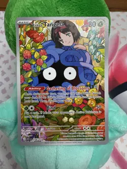 Pokemon TCG Erika's Tangela 218/217 Secret Rare Full Art Holo ENG - Image 2