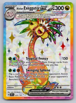 Alolan Exeggutor ex 225/191 Ultra Rare Surging Sparks Near Mint - Image 1