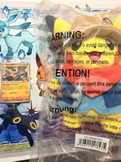 SEALED Pokemon Exclusive Chicago Field Museum Promo Card + Large Pikachu Plushy - Image 2