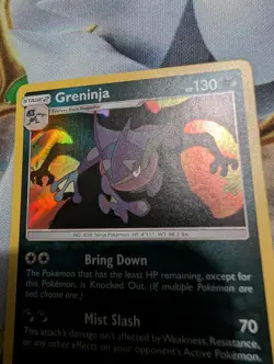 The Pokemon Company Greninja SM-Unbroken Bonds Holo Rare English 130 HP 117/214 - Image 2