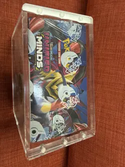 Pokemon Unified Minds Booster Box Sealed With Acrylic Case Sun & Moon TCG - Image 2