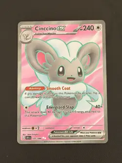 Cinccino ex Chaos Rising Ultra Rare Full Art Holo 105/086 240HP - Image 1