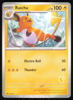 Raichu Unconfirmed My First Battle Pokemon Near Mint - Image 1