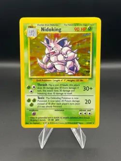 Nidoking 011/102 Base Set - Holo - MP - Pokemon TCG - Image 1