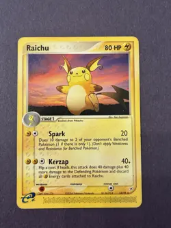 Pokemon Team Magma vs Team Aqua Non-Holo Raichu 13/95 FREE SHIPPING - Image 3