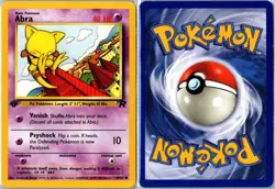 Pokemon Card - Abra Team Rocket 49/82 2000 Common 1st Edition Moderately Played - Image 3