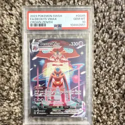 Pokemon Deoxys VMAX GG45/GG70 Crown Zenith Galarian Gallery Full Art Holo PSA 10 - Image 1