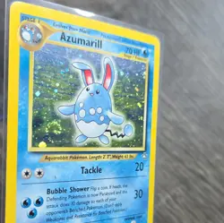 Pokemon TCG Azumarill Neo Genesis 2/111 Holo Rare Unlimited 70 HP Stage 1 Card - Image 2