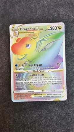 Dragonite VSTAR (Secret) Secret Rare Pokemon GO 081/078 NM - Image 1