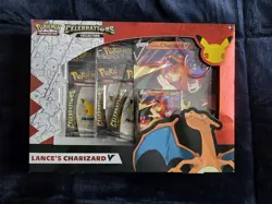 Pokemon TCG: Celebrations Collection Box Lance's Charizard V - New Sealed - Image 1