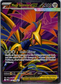 Mega Skarmory ex 106/088 Ultra Rare Perfect Order Pokemon Near Mint - Image 1