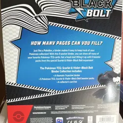Pokemon Scarlet & Violet—Black Bolt 9-Pocket Binder, Standard, Card List - Image 2
