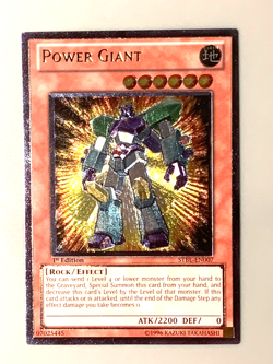 yugioh Power Giant STBL-EN007 1st Edition Ultimate Rare near mint - Image 1