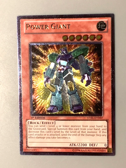 yugioh Power Giant STBL-EN007 1st Edition Ultimate Rare near mint - Image 2