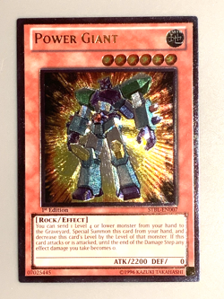 yugioh Power Giant STBL-EN007 1st Edition Ultimate Rare near mint - Image 3