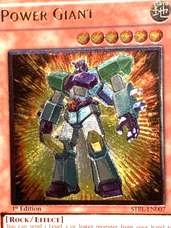 yugioh Power Giant STBL-EN007 1st Edition Ultimate Rare near mint - Image 4