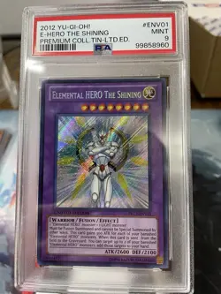Yu-Gi-Oh! Elemental HERO The Shining PRC1-ENV01 Limited Secret Rare Near Mint - Image 1
