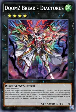 Yugioh DoomZ Break - Diactorus DOOD-EN046 1st Edition Super Rare NM Presale - Image 1