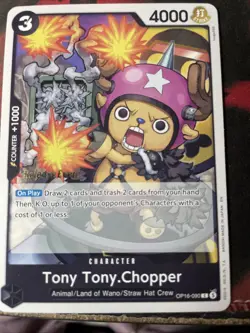 Op16-090 Tony Tony Chopper Release Event Stamped One Piece Card Promo - Image 1