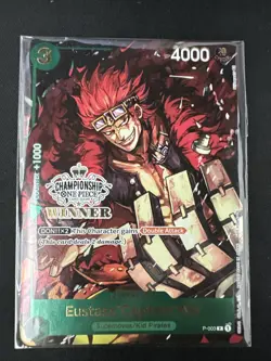 ONE PIECE Card Game Eustass “Captain” Kid P-003 Store Championship Winner Sealed - Image 1