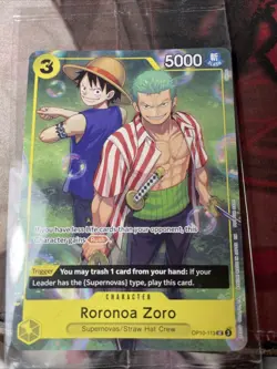 One Piece TCG Roronoa Zoro (Set Sail Event) OP10-113 Promo SEALED NM - Image 1