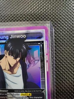 Bandai Union Arena Solo Leveling Sung Jinwoo SR Holo Raid Trigger 4000+BP 5C 021 - Image 3