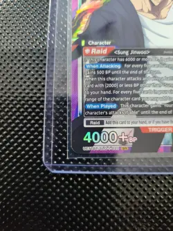 Bandai Union Arena Solo Leveling Sung Jinwoo SR Holo Raid Trigger 4000+BP 5C 021 - Image 5