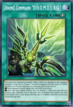Yugioh DoomZ Command "D.O.O.M.D.U.R.G" DOOD-EN058 1st ED Super Rare NM Presale - Image 1
