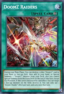 Yugioh DoomZ Raiders DOOD-EN057 1st Edition Super Rare NM Presale - Image 1