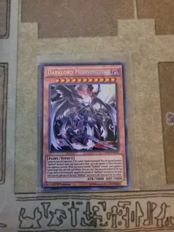YUGIOH DARKLORD MORNINGSTAR DESO-EN029 SECRET 1ST ED NM - Image 1