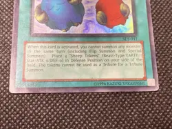 Yugioh Unlimited Scapegoat Super Rare Holo SDJ-041 MP / Damaged FREE SHIPPING - Image 3