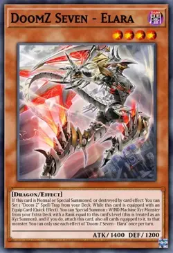 Yugioh DoomZ VII Seven - Elara DOOD-EN010 1st Edition Super Rare NM Presale - Image 1