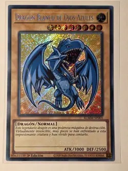 Blue-Eyes White Dragon (V.1 - Secret Rare)●YUGIOH●BLMM●SPANISH●1st ED●NM●B601 - Image 1