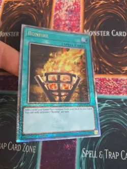 Yugioh Bonfire RA03-EN073 Quarter Century Secret Rare 1st Edition Near Mint - Image 2