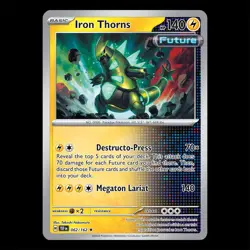 Iron Thorns 062/162 Holo Rare - Temporal Forces Pokemon Card - Image 1