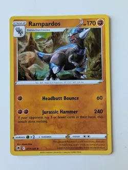 Pokemon Card Rampardos Astral Radiance Holo Rare 077/189 Near Mint - Image 1