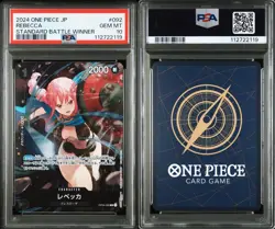PSA 10 Rebecca: Standard Battle R OP04-092 ONE PIECE Card Japanese F/S Japan - Image 3
