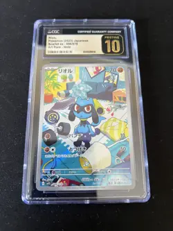 RIOLU 086/078 CGC PRISTINE 10 -SV1S SCARLET AND VIOLET JAPANESE POKEMON CARD - Image 2