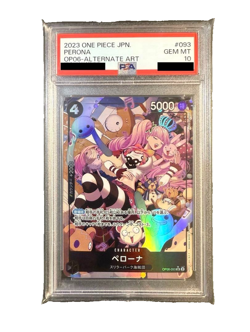 PSA 10 Perona Alt Art OP06-093 Wings of Captain 2023 ONE PIECE Card Japanese - Image 1