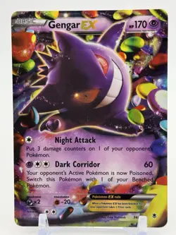 Gengar EX 34/119 Pokemon Trading Card Game XY-Phantom Forces Holo *MP* - Image 1