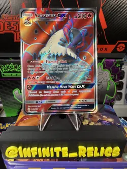 Volcarona GX 213/236 Holo Rare Ultra Cosmic Eclipse Pokemon TCG NM Near Mint - Image 1