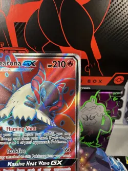 Volcarona GX 213/236 Holo Rare Ultra Cosmic Eclipse Pokemon TCG NM Near Mint - Image 3